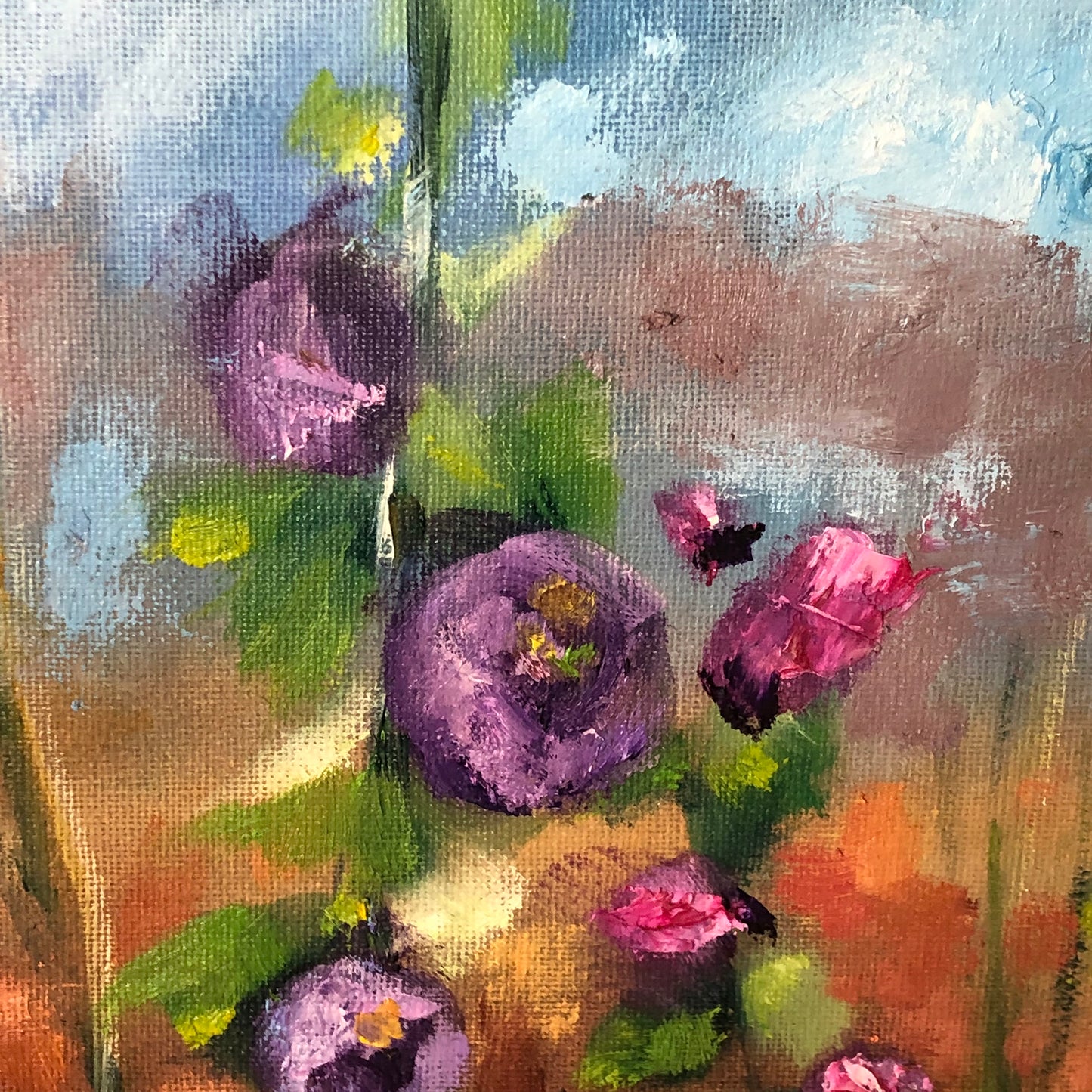 Wild Hollyhocks