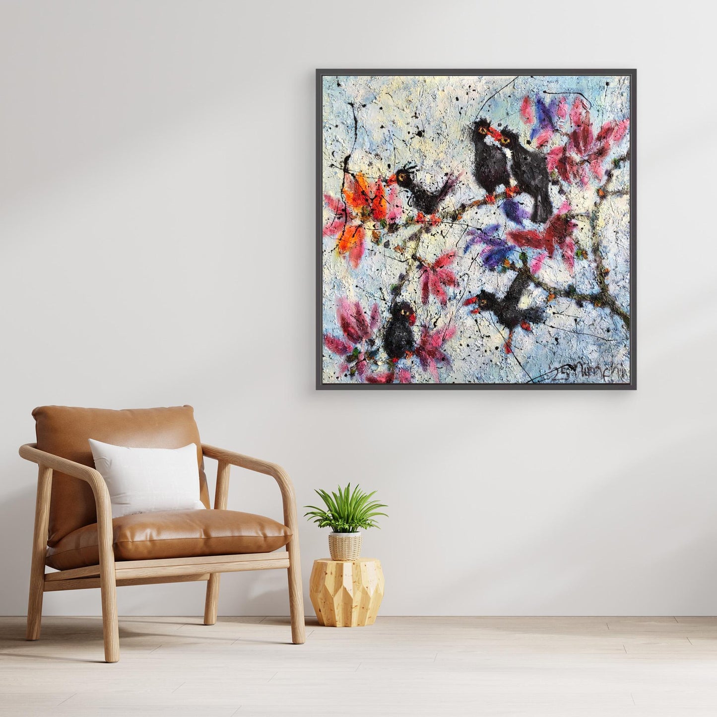 Five Blackbirds, Five Opinions – Art Print