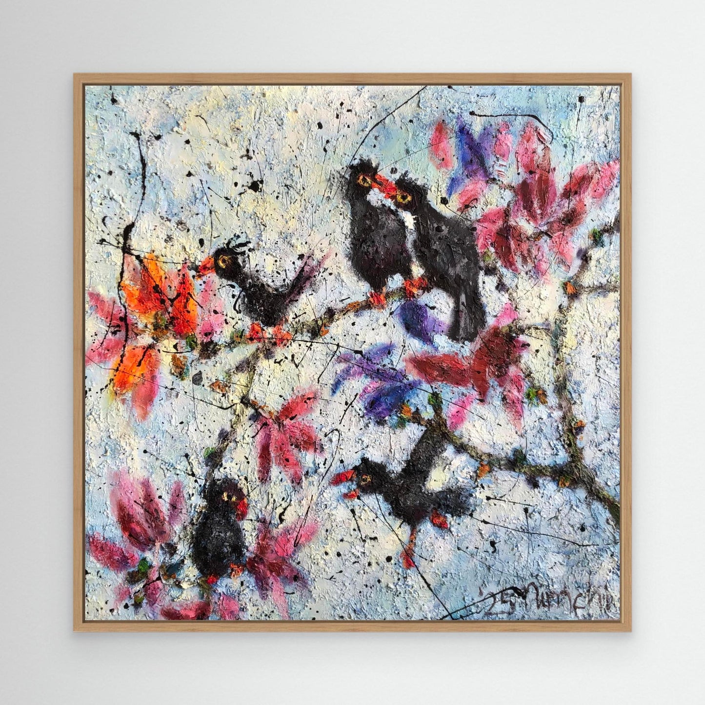 Five Blackbirds, Five Opinions – Art Print