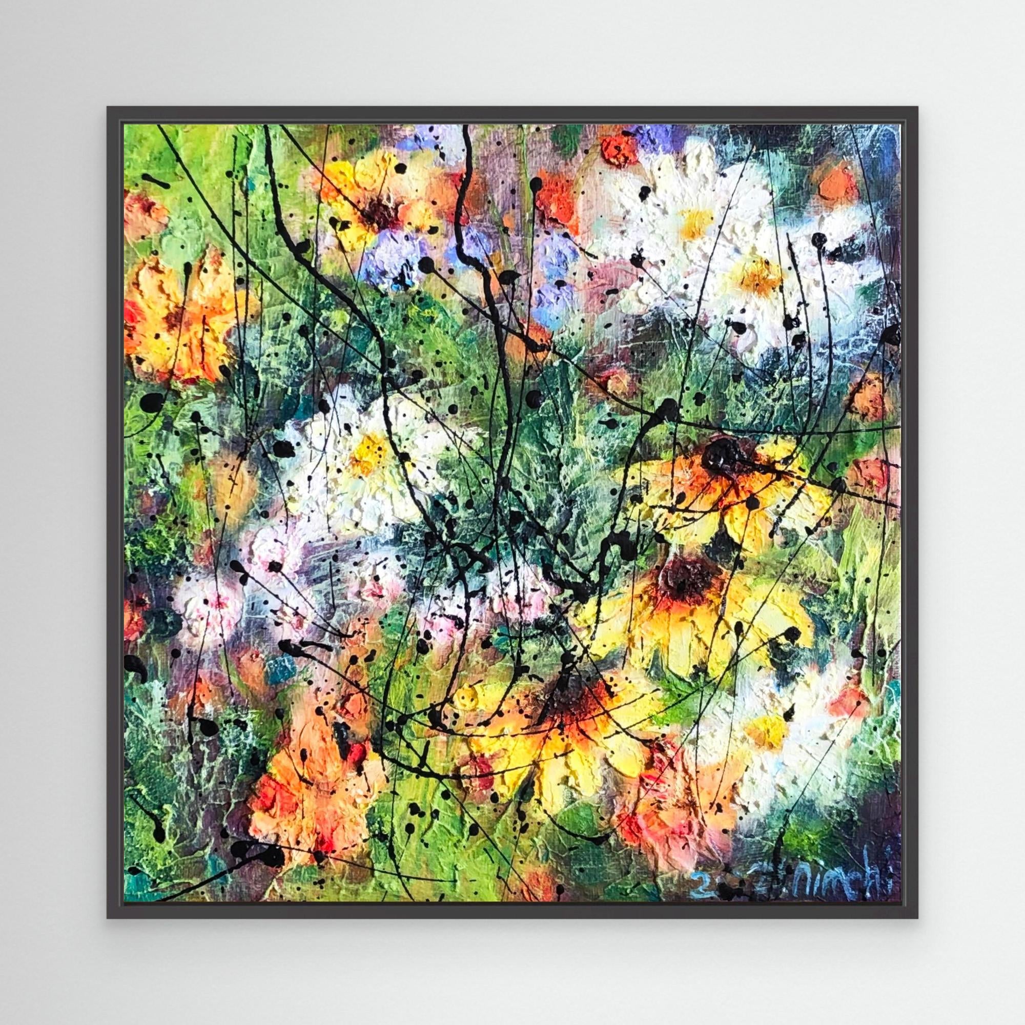 油絵 絵画 【Wild flowers】 The Wild Ones (Wild Flowers) – Art Print – Nimchi Yuen Art
