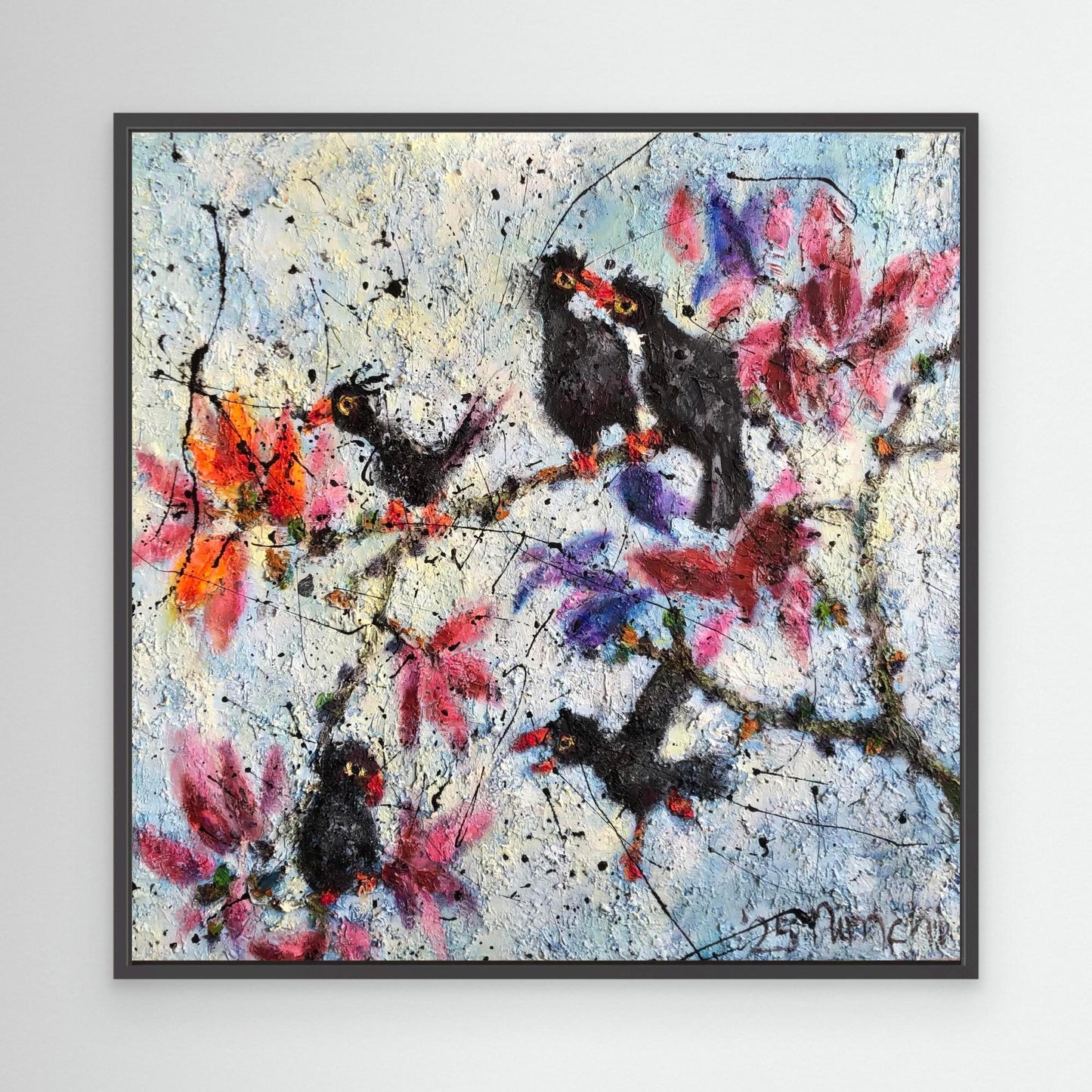 Five Blackbirds, Five Opinions – Art Print