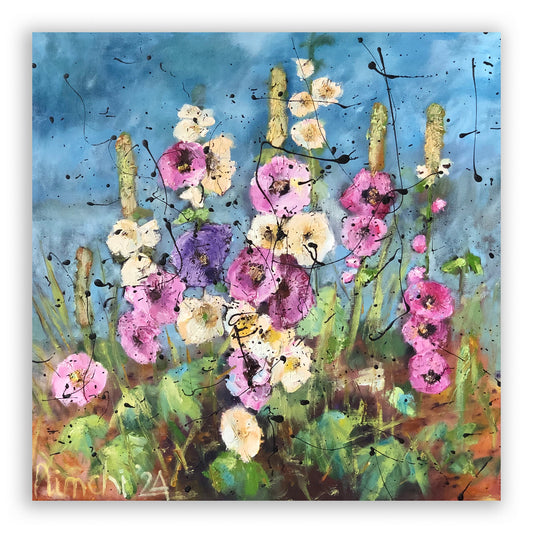 Wild Hollyhocks
