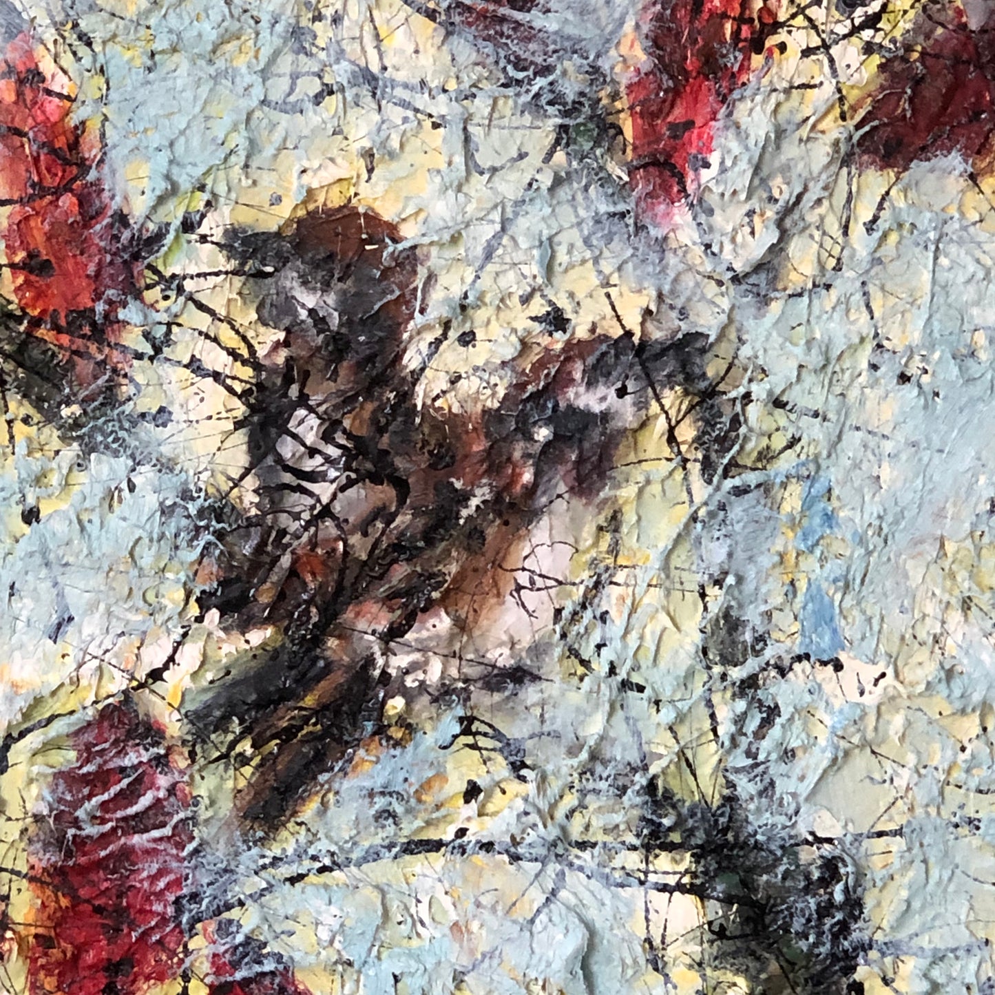 Red Leaves and Sparrows